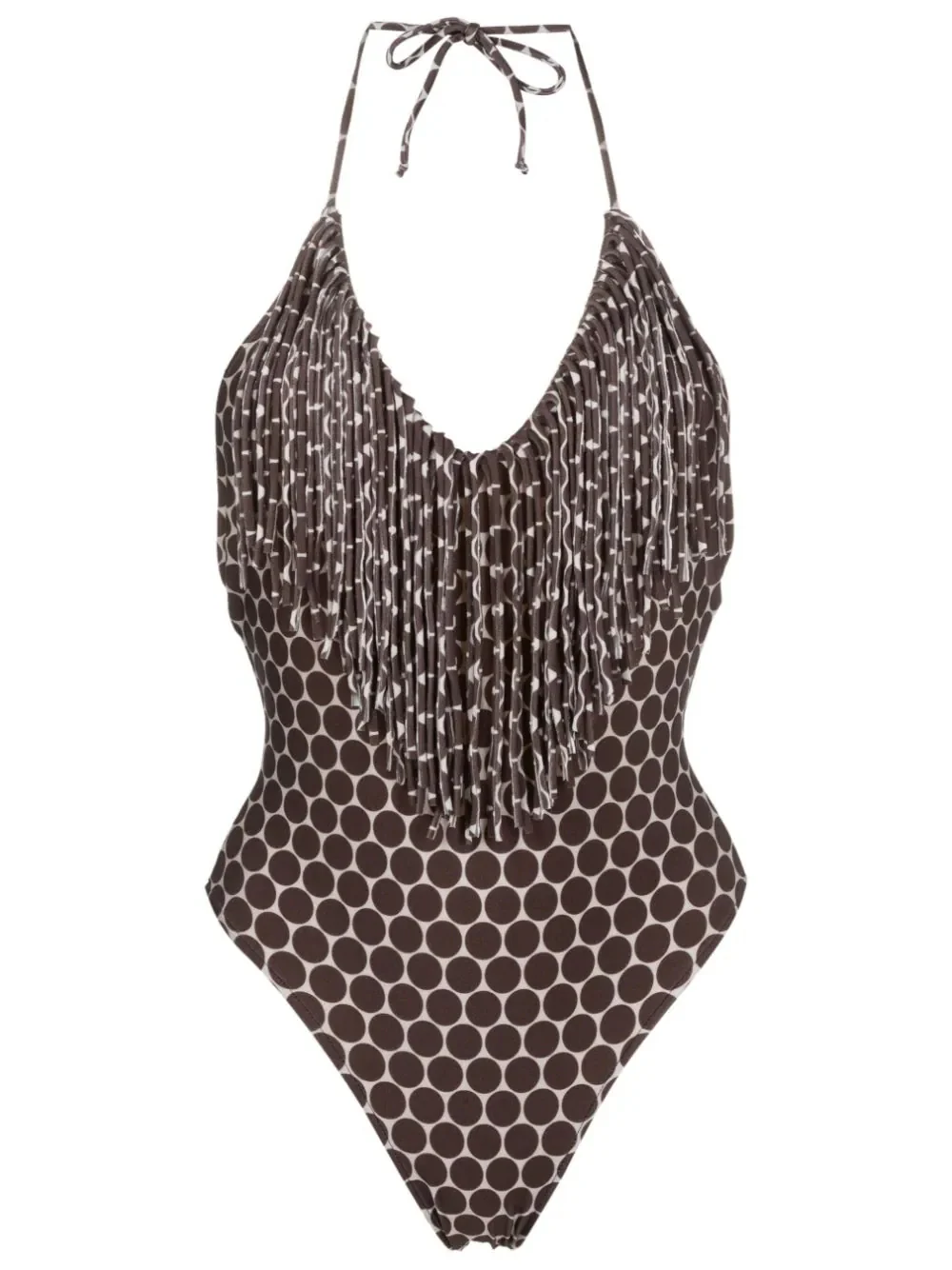 New Pois Fringe Halterneck Swimsuit - Image 6