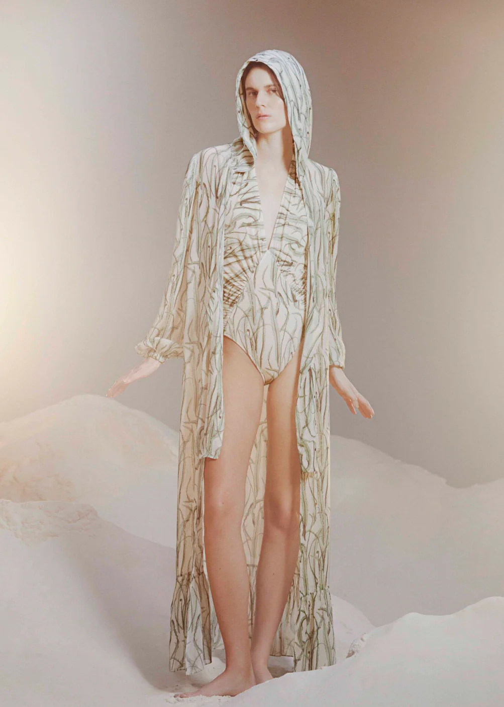 Samambaia Hooded Long Robe - Image 2