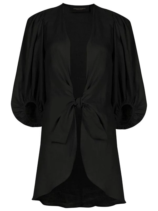 Solid Shirt With Voluminous Sleeves - Image 10